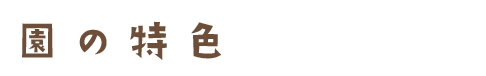 園の特色